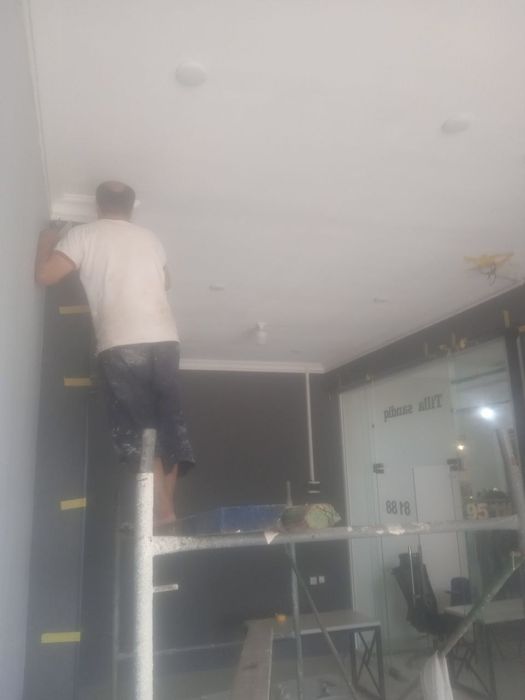 Oboy laminat поклейка  обойев ламинат эмуляция косметический