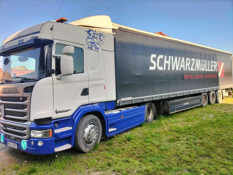 Cap tractor Scania R450/semiremorca Schhwarzmuller