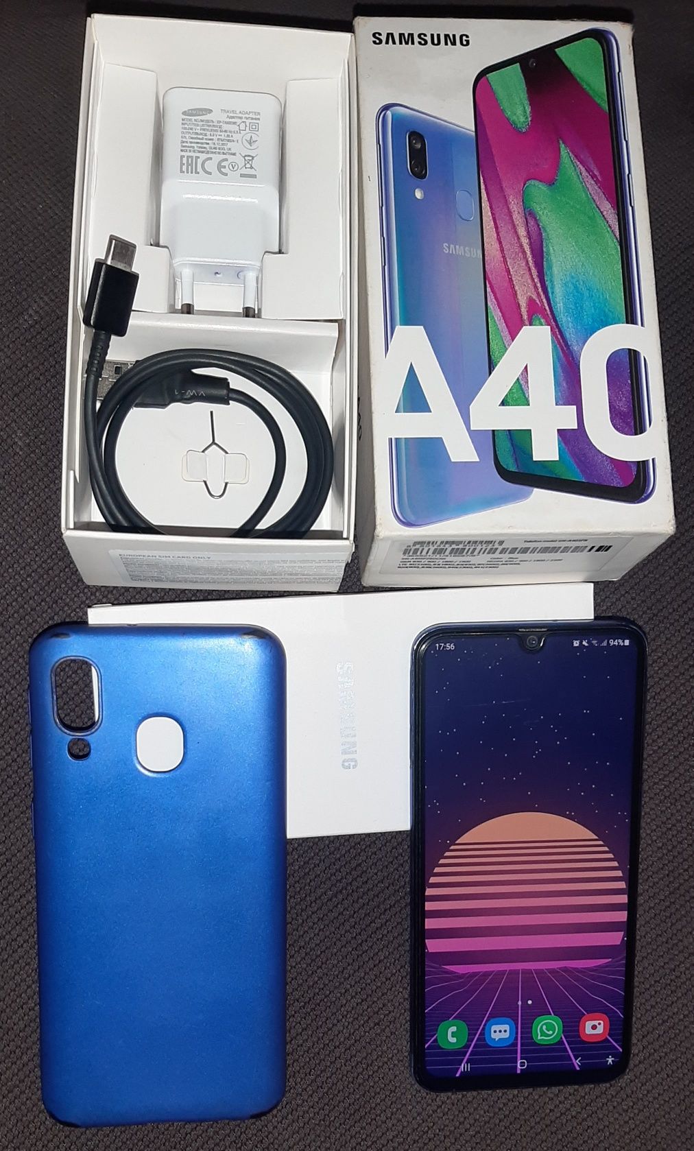 Samsung A40, 64g, in stare buna, toate accesoriile