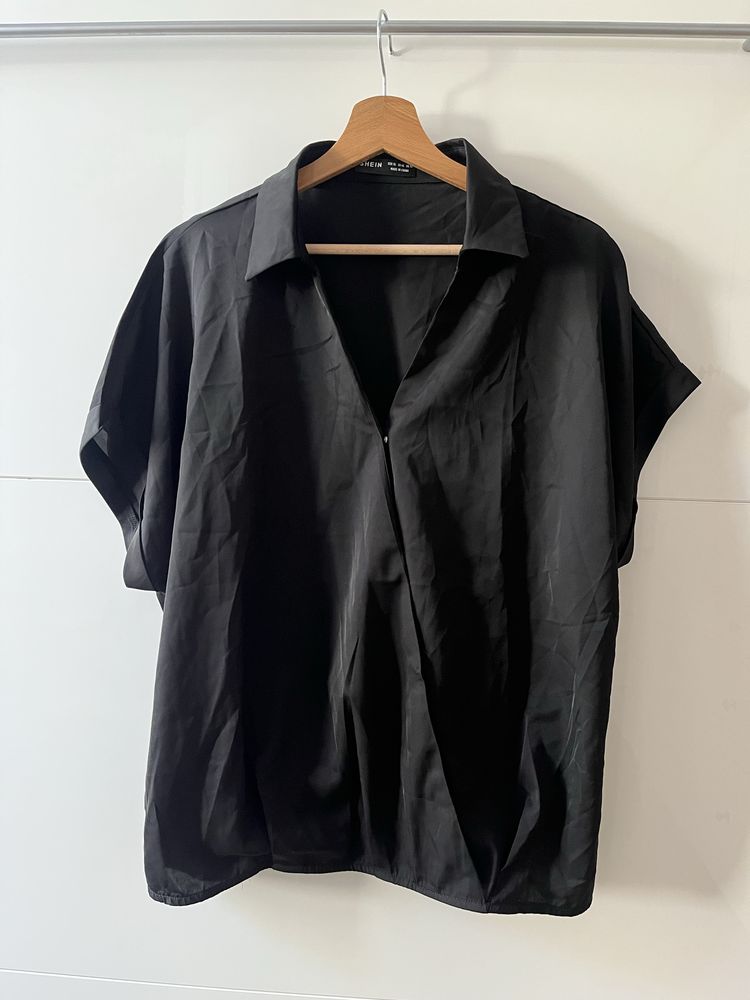 Bluză neagră XL Shein