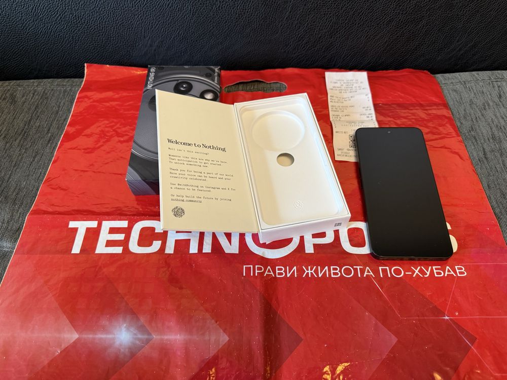 КАТО НОВ 256GB Nothing Phone 3A Pro 5G Technopolis Гаранция 2027 Black