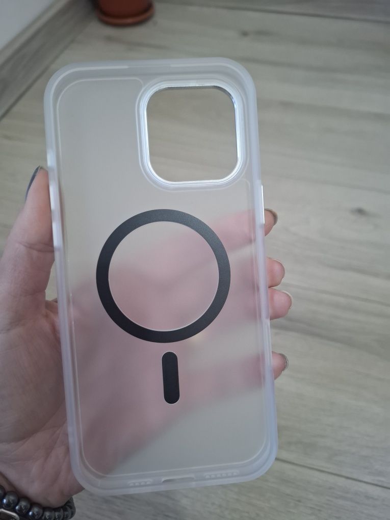 Husă Magsafe iPhone 16 Pro Max slim policarbonat + 3 folii ecran