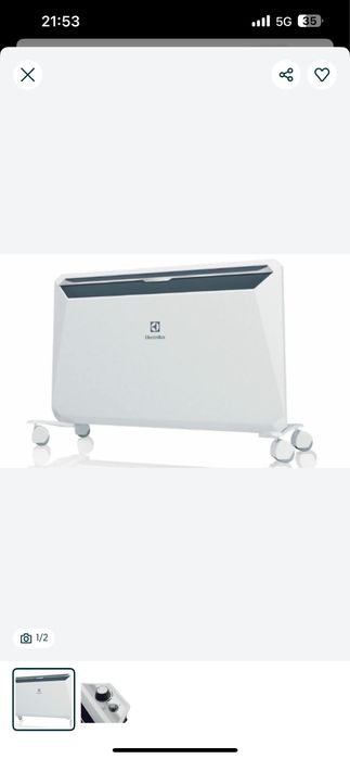 Конвекторный обогреватель ELEKTROLYUX ECH/RI-2000