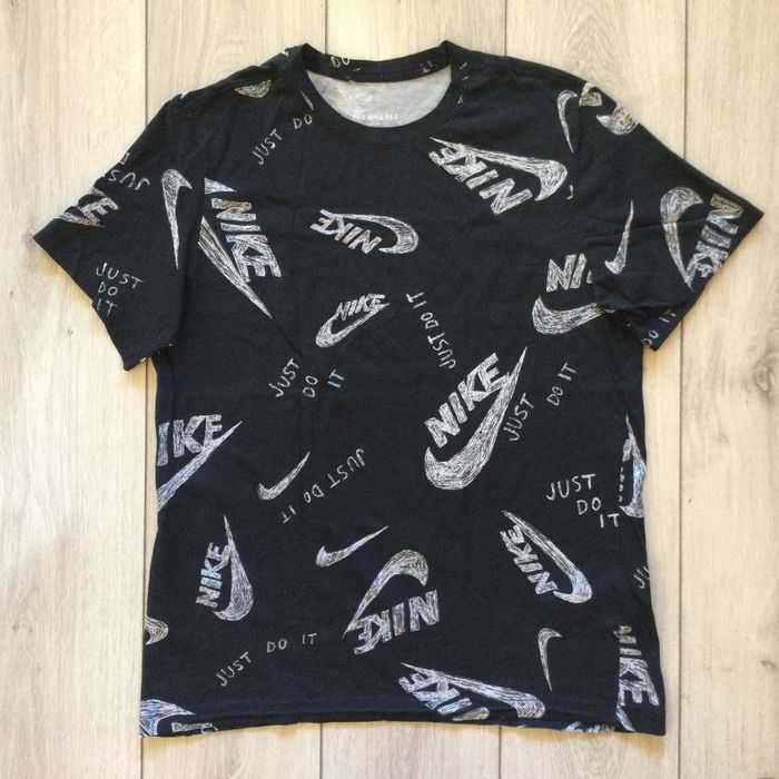 оригинална черна памучна тениска NIKE Найк размер L от САЩ
