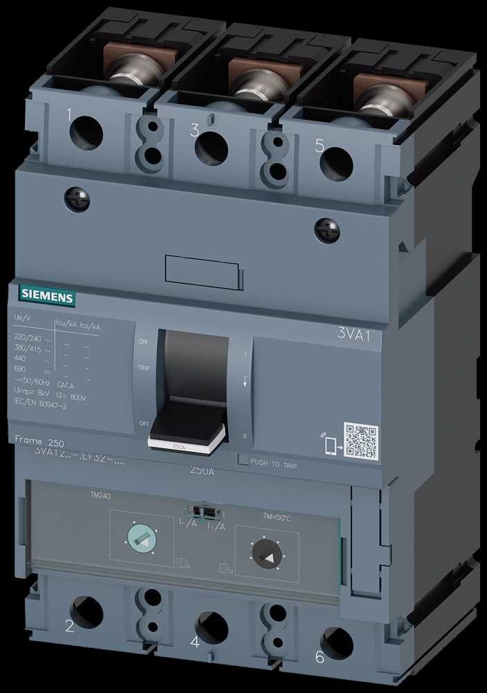Siemens, автоматический выключатель 250А