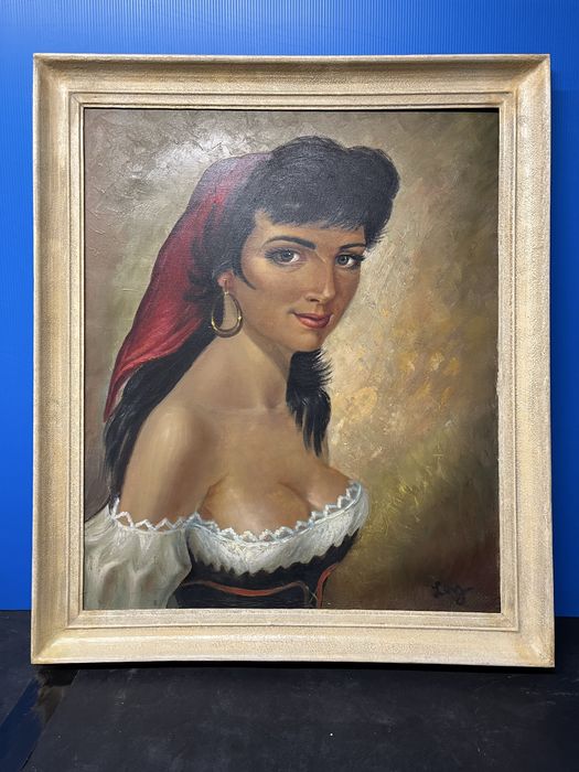 Картина-портрет на красива жена