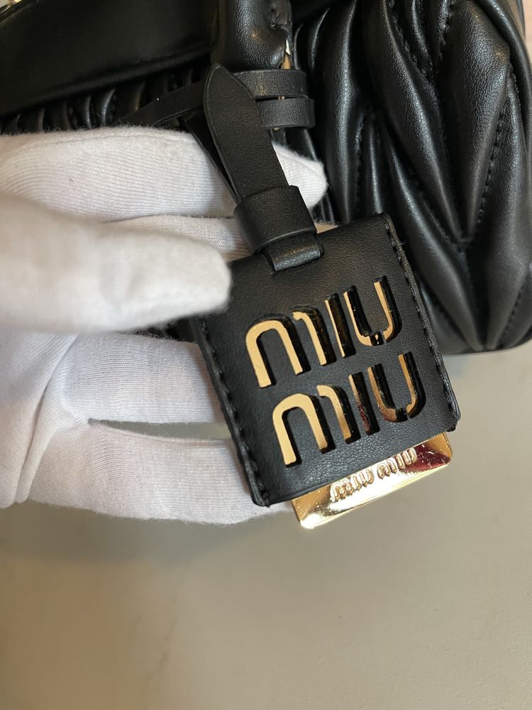 Чанта Miu Miu Arcadie черна