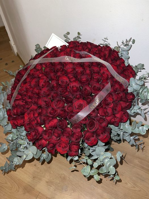 Красные метровые розы 201шт