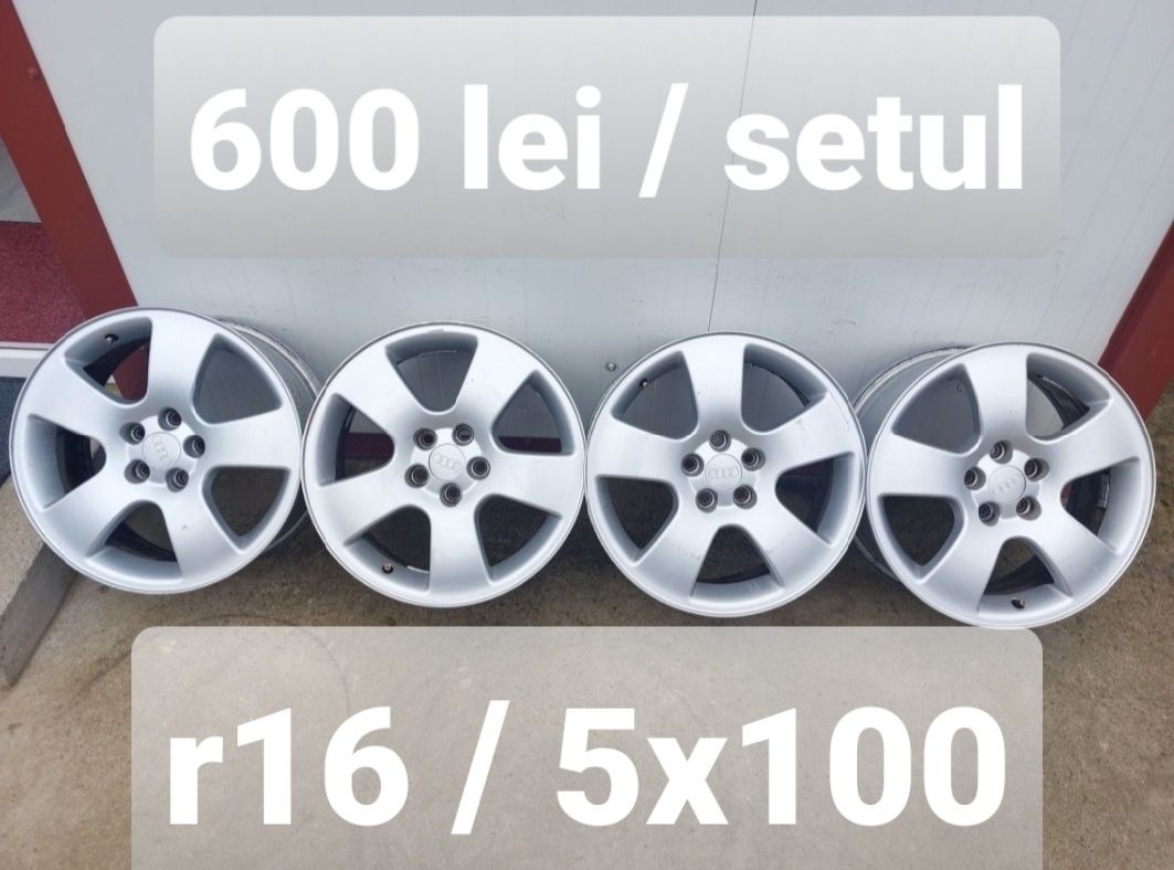 Set jante aluminiu r16 / Audi Vw Skoda Seat/ 5x100