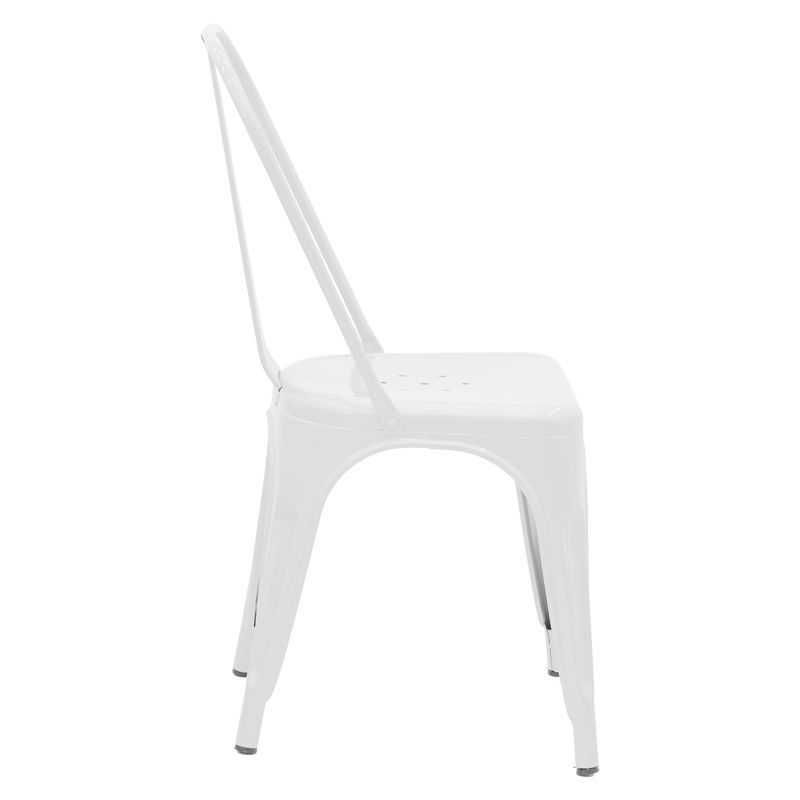 Стол бял метал 44x44x85cm