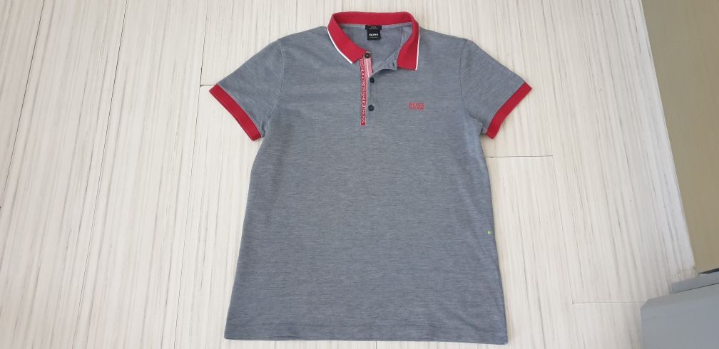 Hugo Boss Pique Pima Cotton Slim Fit Mens / L - XL ОРИГИНАЛНА Тениска!