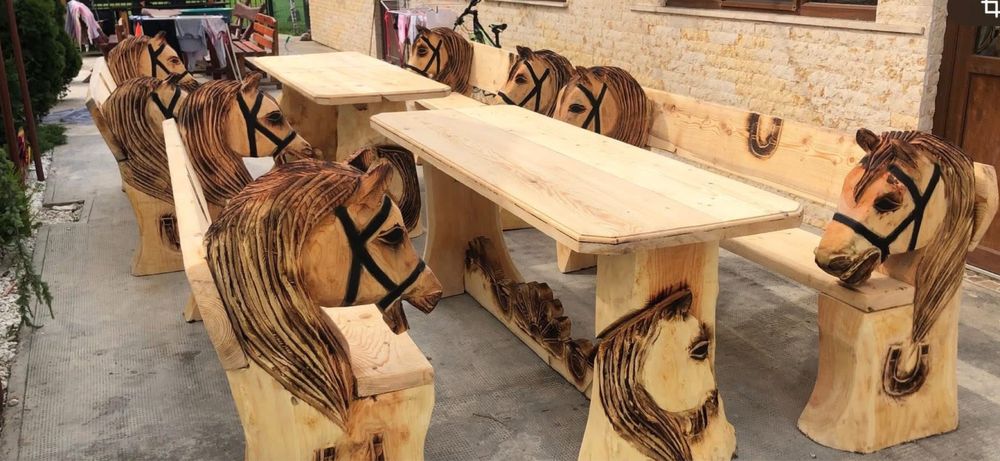 Seturi de mobilier sculptate, pentru terasa