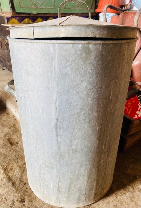 Бочка оцинкованная с крышкой