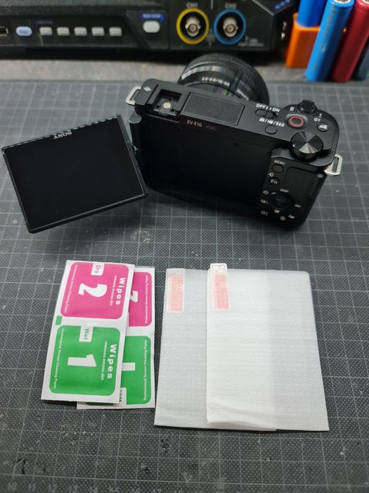 Set 2 folii de sticla pentru camere foto SONY