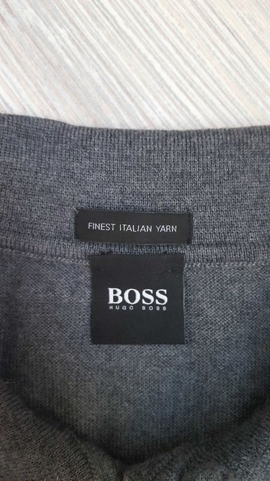 Нова сива мъжка блуза с дълъг ръкав HUGO BOSS р-р XXl