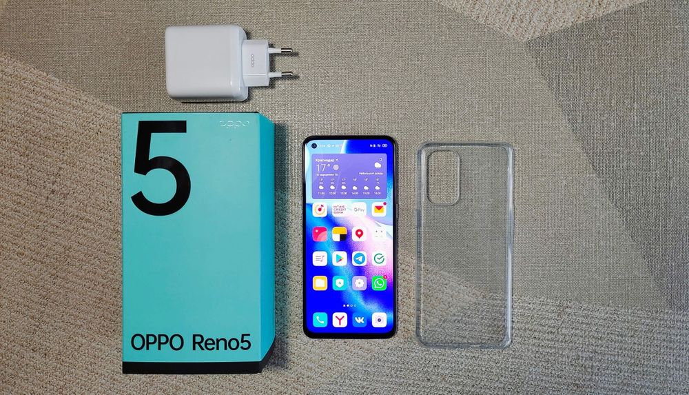 Oppo Reno 5 • 128 ГБ • Идеальное состояние, тянет игры, супер камера
