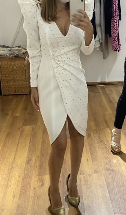 Rochie ocazie, cununie alba M Marquise, marime xs - s