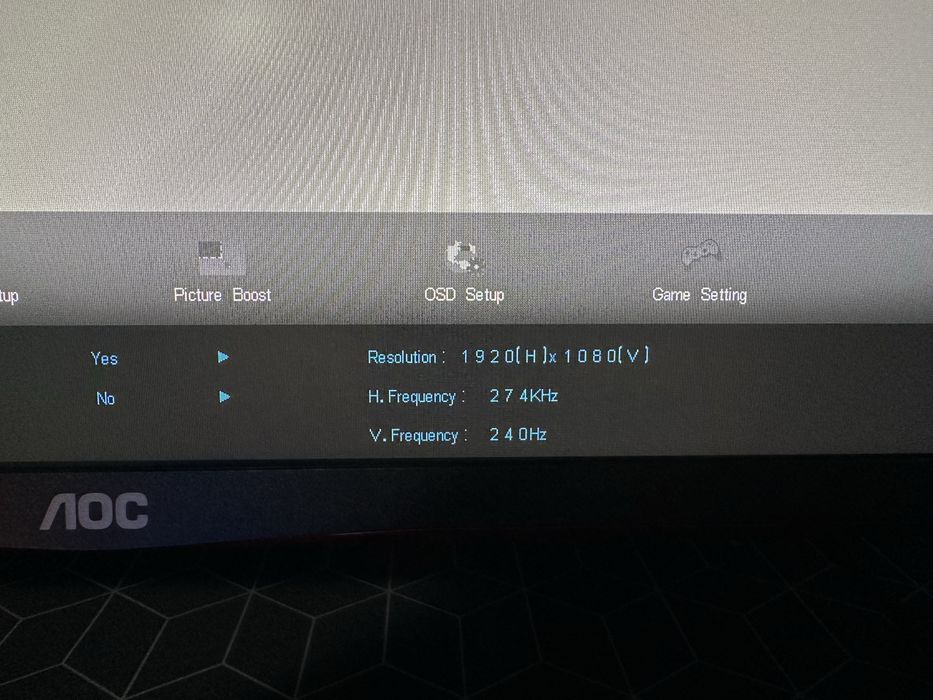 Monitor Gaming AOC AGON 240HZ, 0.5ms