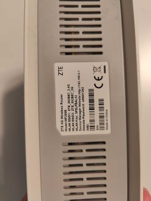 Router ZTE MF286R wireless 300 MBps slot SIM decodat orice retea | NOU