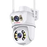 Camera De Supraveghere Video CCTV Dubla WIFI Visoli® QW25-Double 8MP