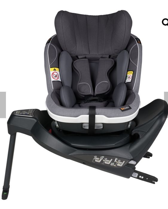 Scaun auto BeSafe izi turn i-size Gri Metallic Mélange