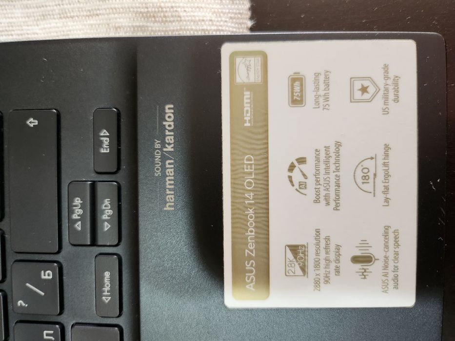 Лаптоп Asus ZenBook 14" OLED – Ryzen 7, 1TB SSD