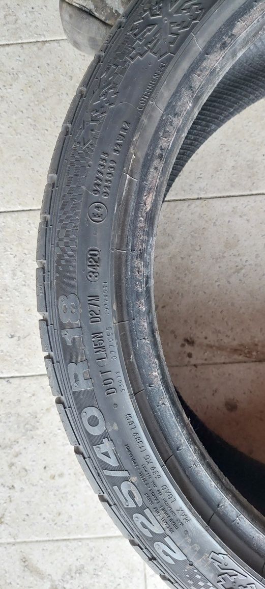 225/40 R18 Continental ContiWinterContact cu buza dot 2020 M+S