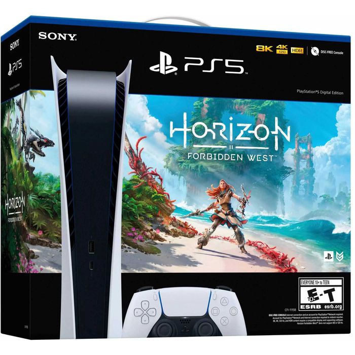 НОВ! PS5 Digital Edition- Horizon Forbidden West Bundle Гаранция!