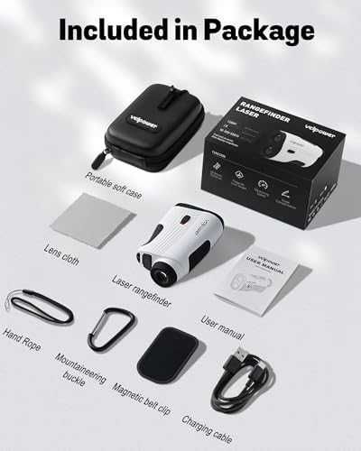 Нов Компактен голф далекомер 1200 ярда, акумулаторен, водоустойчив