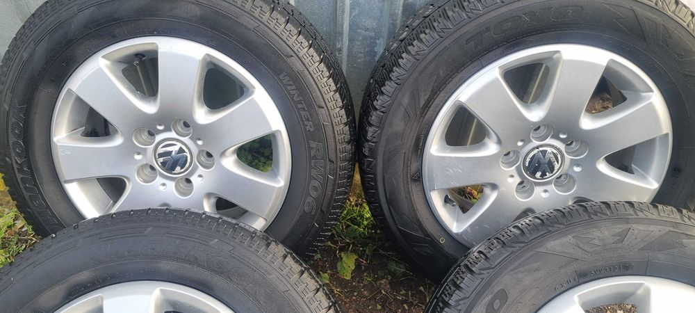 jante originale vw t5, vw t6, cu anvelope de iarna 215/65/16 C