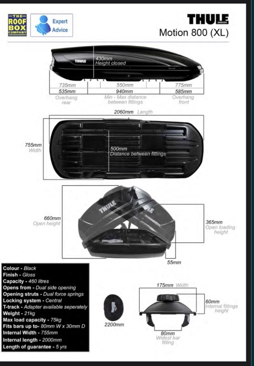 Thule Motion 800 - portbagaj