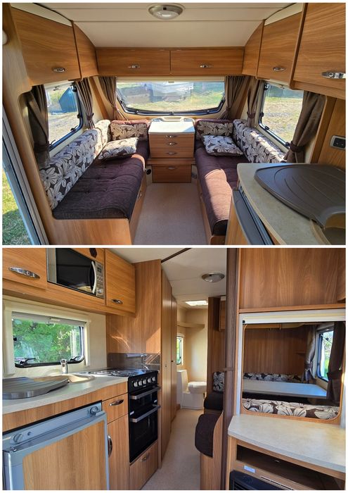 Rulota Swift Sprite 2012, 2zone (4locuri) CabinaDus, BoilerGaz,Baterie
