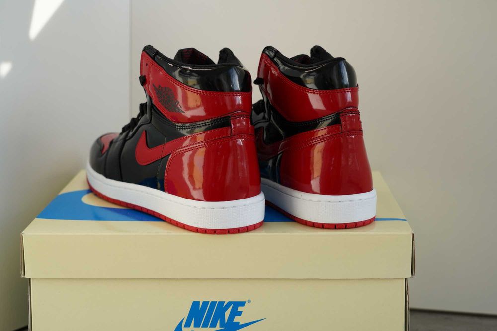 Adidași Jordan 1 PATENT- BRED Noi -Mărimi Disponibile (36-45) Cu Cutie