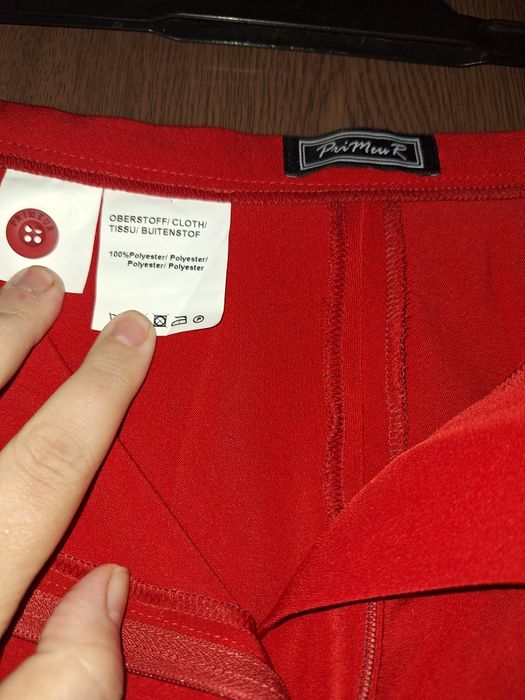 Pantaloni rosii bumbac/46