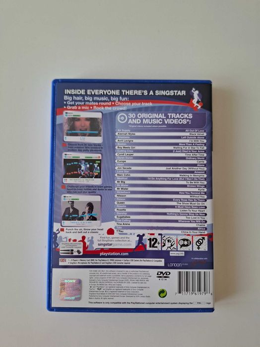 Колекция SingStar + Микрофони за PS2 Playstation 2 - Queen, Abba, Rock