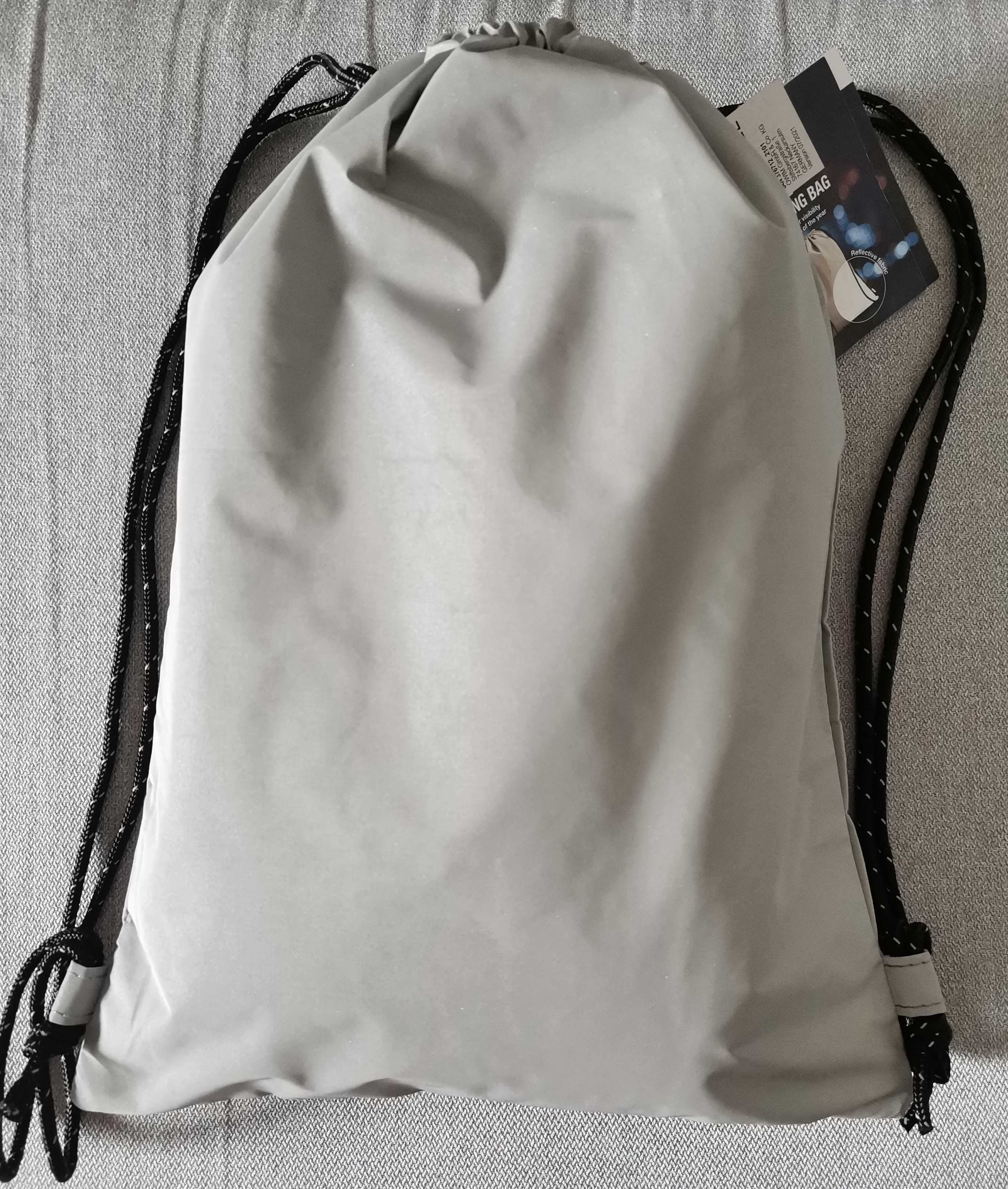 Rucsac reflectorizant geanta sport pt spate bretele reglabile snur