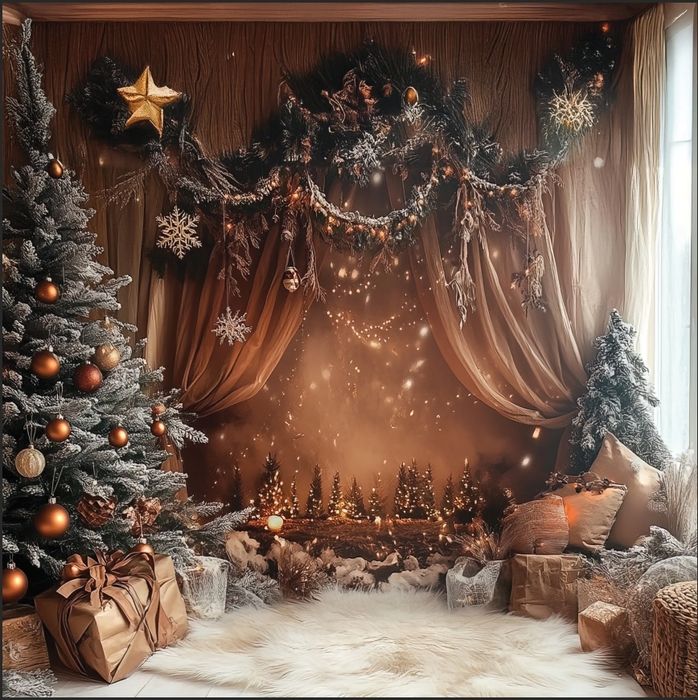 Fundal foto Crăciun PVC