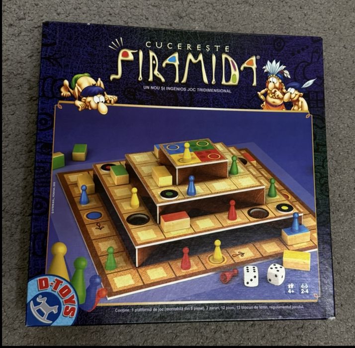 Set  patru jocuri clasice si puzzle,cucereste piramida,nu te supara fr