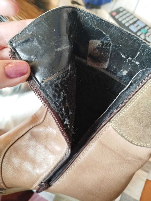 Ghete femei,37, antiderapante și foarte comode, piele naturală