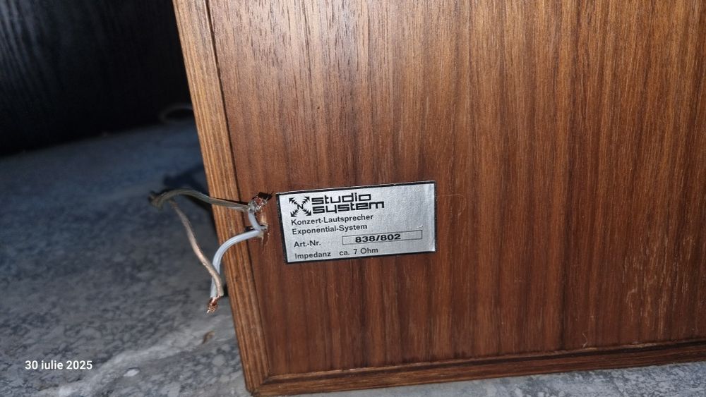 Boxe excepționale sistem exponentțial,Studio System(difuzor Philips)