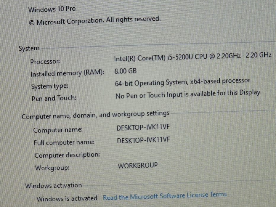 vand laptop Dell Vostro 3549..15.6"..8 Gb..Hard 1 TB..arata f bine.
