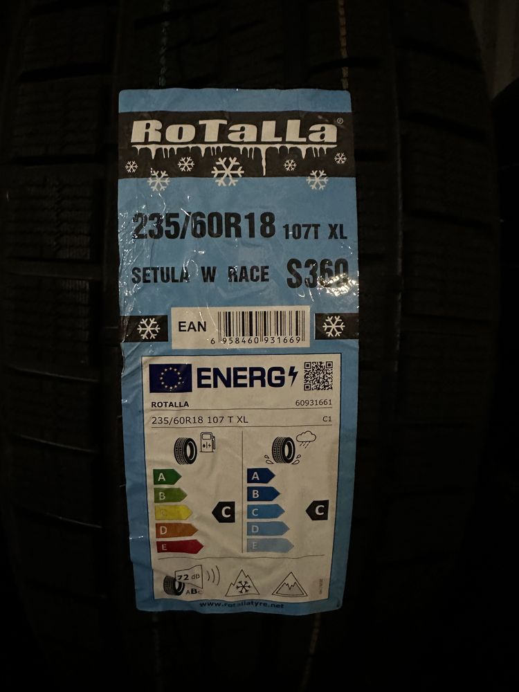 Нови Зимни Гуми ROTALLA SETULA W RACE S360 235/60R18 107T XL НОВ DOT