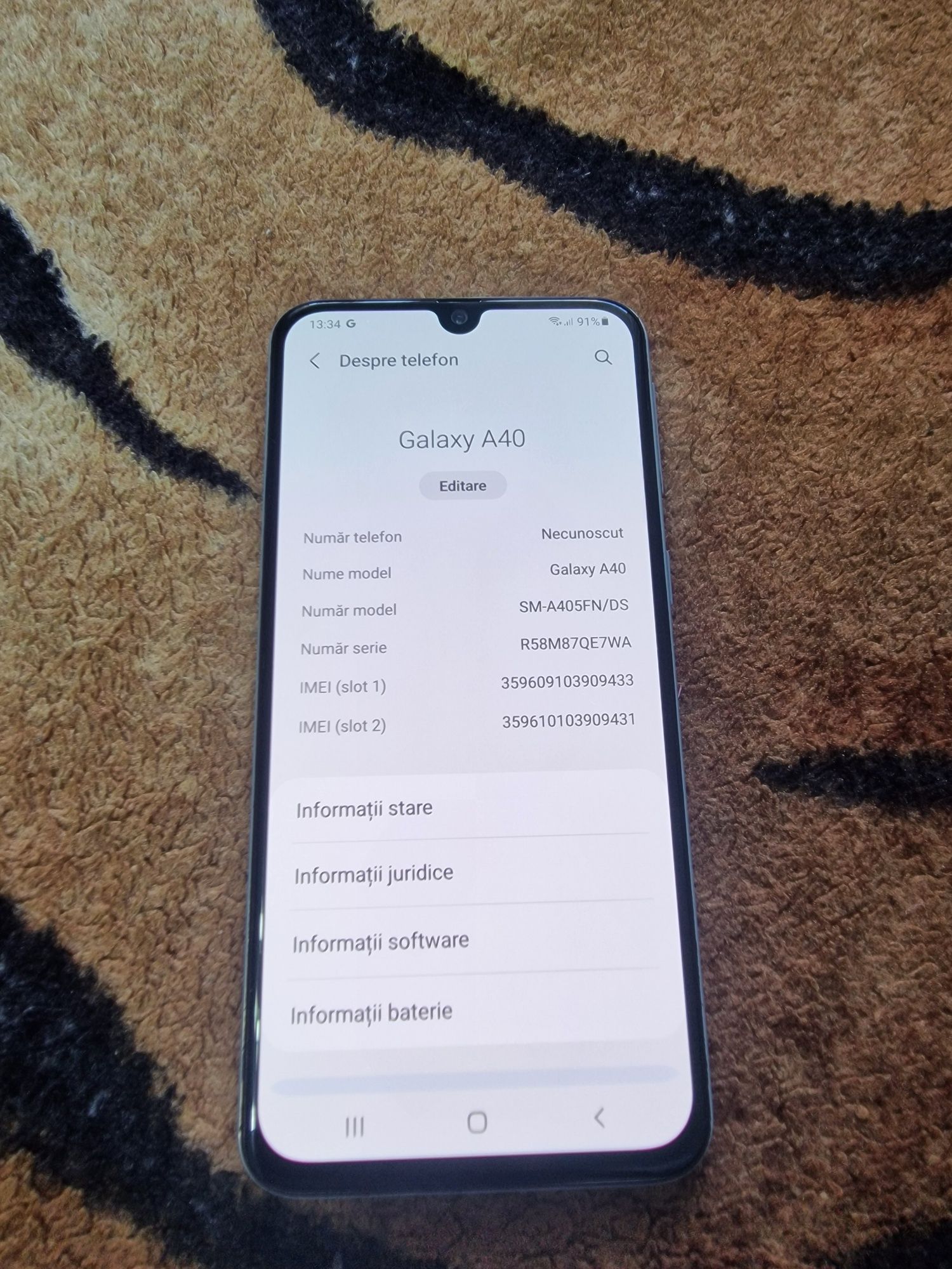 Samsung Galaxy A40  64 GB memorie