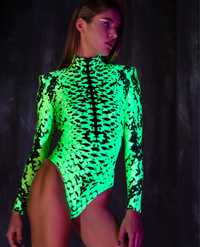 Badinka UV Reptile Serious Bodysuit | Неоново боди Бадинка