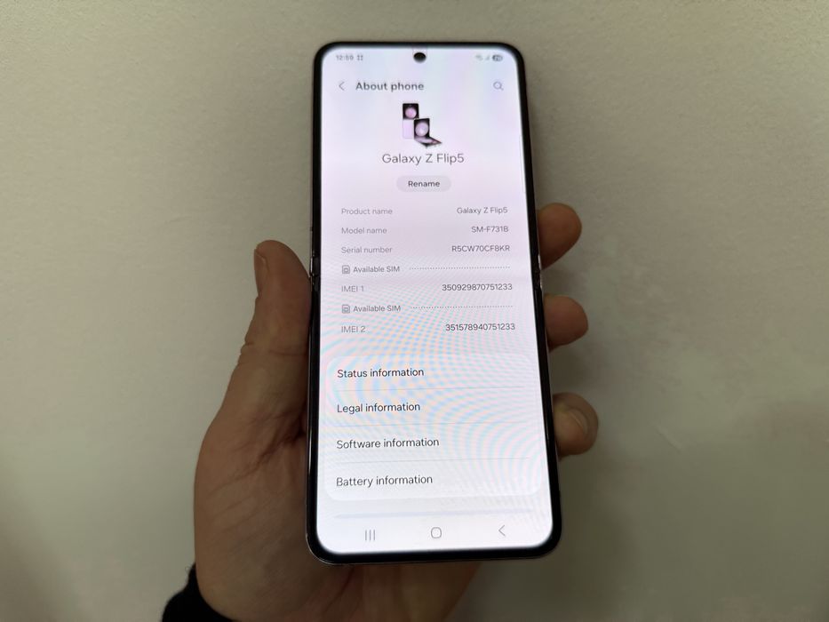 Samsung Galaxy Z Flip 5, 256 gb, 8 gb ram, 5G, Purple