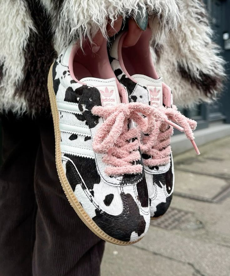 Adidas gazelle cow print