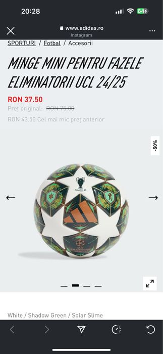 Minge fotbal adidas
