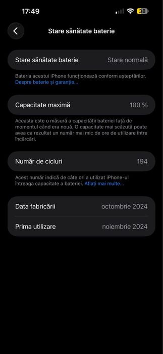 Vând Iphone 16 plus