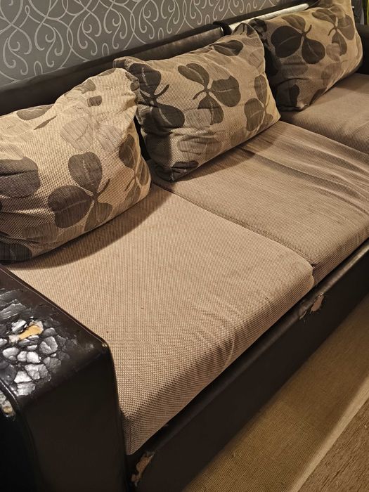 Ъглов диван - разтегателен