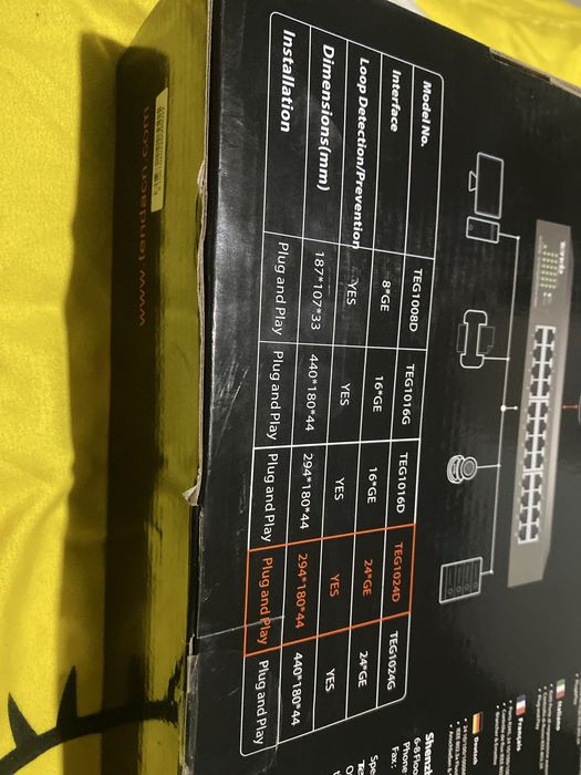24 porturi Gigabit – TENDA TND-TEG1024D
